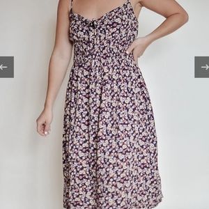 Dress Forum floral smocked midi dress